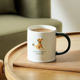 Mug with Man's Best Friend dog design, 330ml capacity, UK version