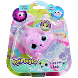 Animagic plush toy Warm Purple Hearts Seal (British brand)