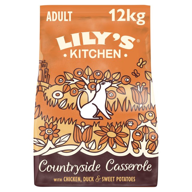 Lily's Kitchen Dog Chicken & Duck Countryside Casserole Adult Dry Food   12kg GOODS M&S   