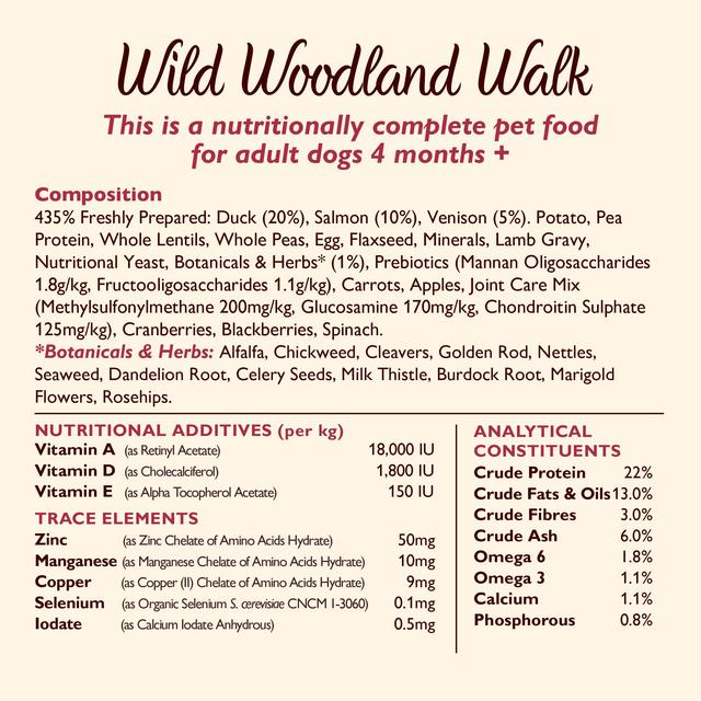 Lily's Kitchen Dog Duck Salmon & Venison Wild Woodland Walk Adult Dry Food   12kg GOODS M&S   