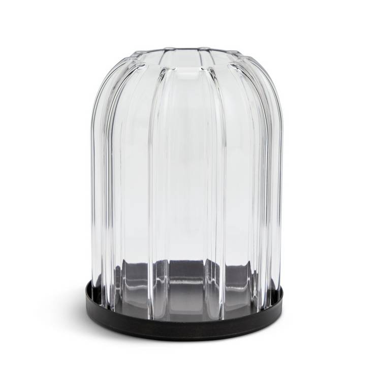 Habitat glass cloche tealight holder clear, imported from the UK
