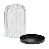 Habitat glass cloche tealight holder clear, imported from the UK