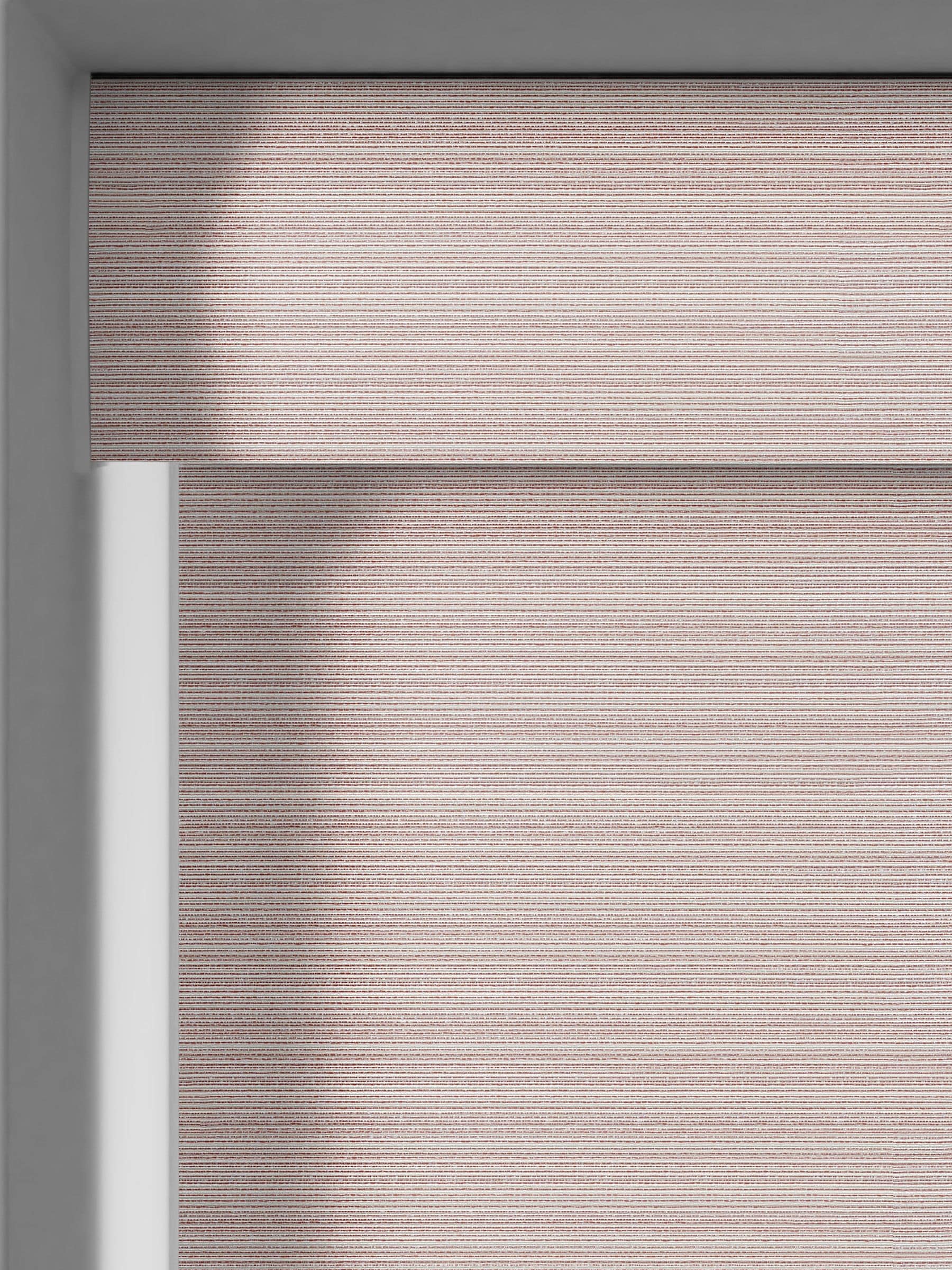 Next made to measure roller blind in Ruby Red - British product