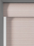 Next made to measure roller blind in Ruby Red - British product
