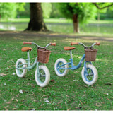 Huffy Vintage Kids Balance Bike 10 inch in Gloss Blue (British brand)