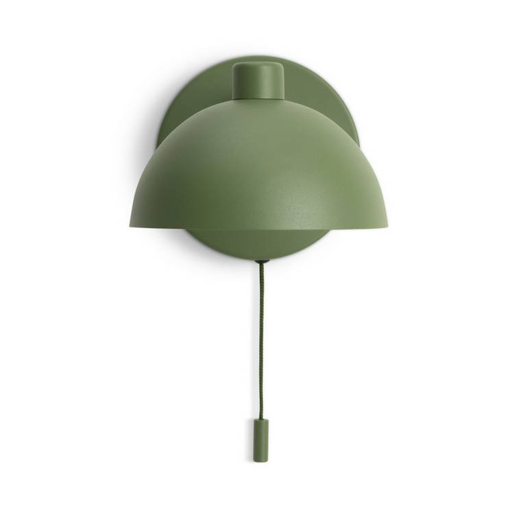 Habitat Mushroom Green Steel Wall Light, UK version