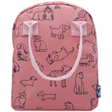 Smash Cat Dog Coral lunch bag H26cm - British product