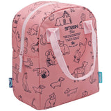 Smash Cat Dog Coral lunch bag H26cm - British product