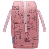 Smash Cat Dog Coral lunch bag H26cm - British product