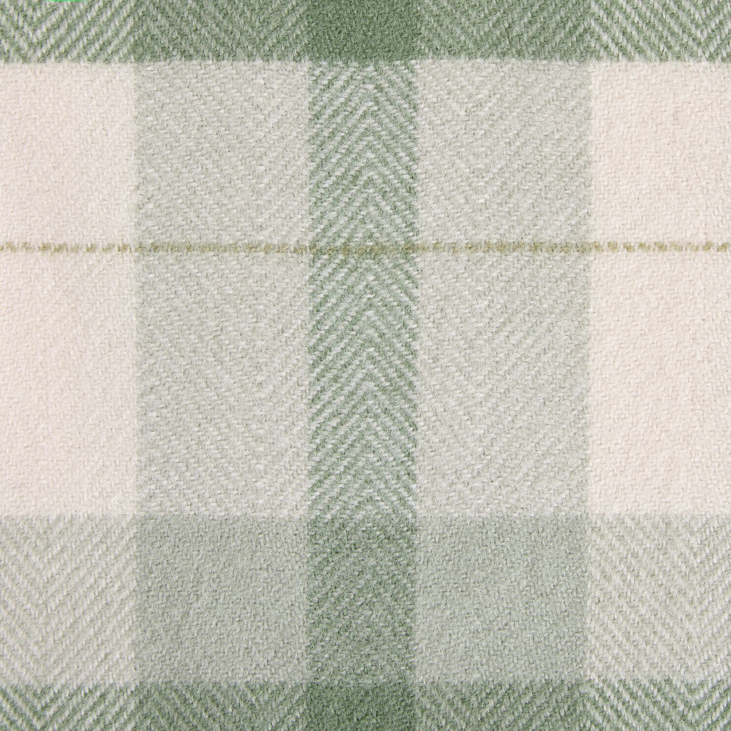 Argos Home green woven check throw 125x150cm - British product