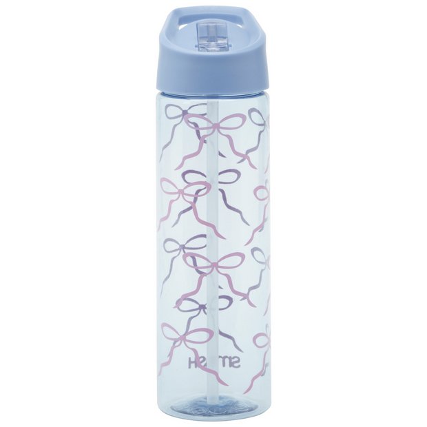 Smash gingham ribbon blue sipper bottle 700ml, imported from the UK