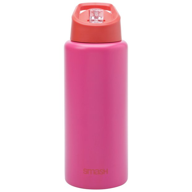 Smash 1 litre stainless steel sipper bottle - British product