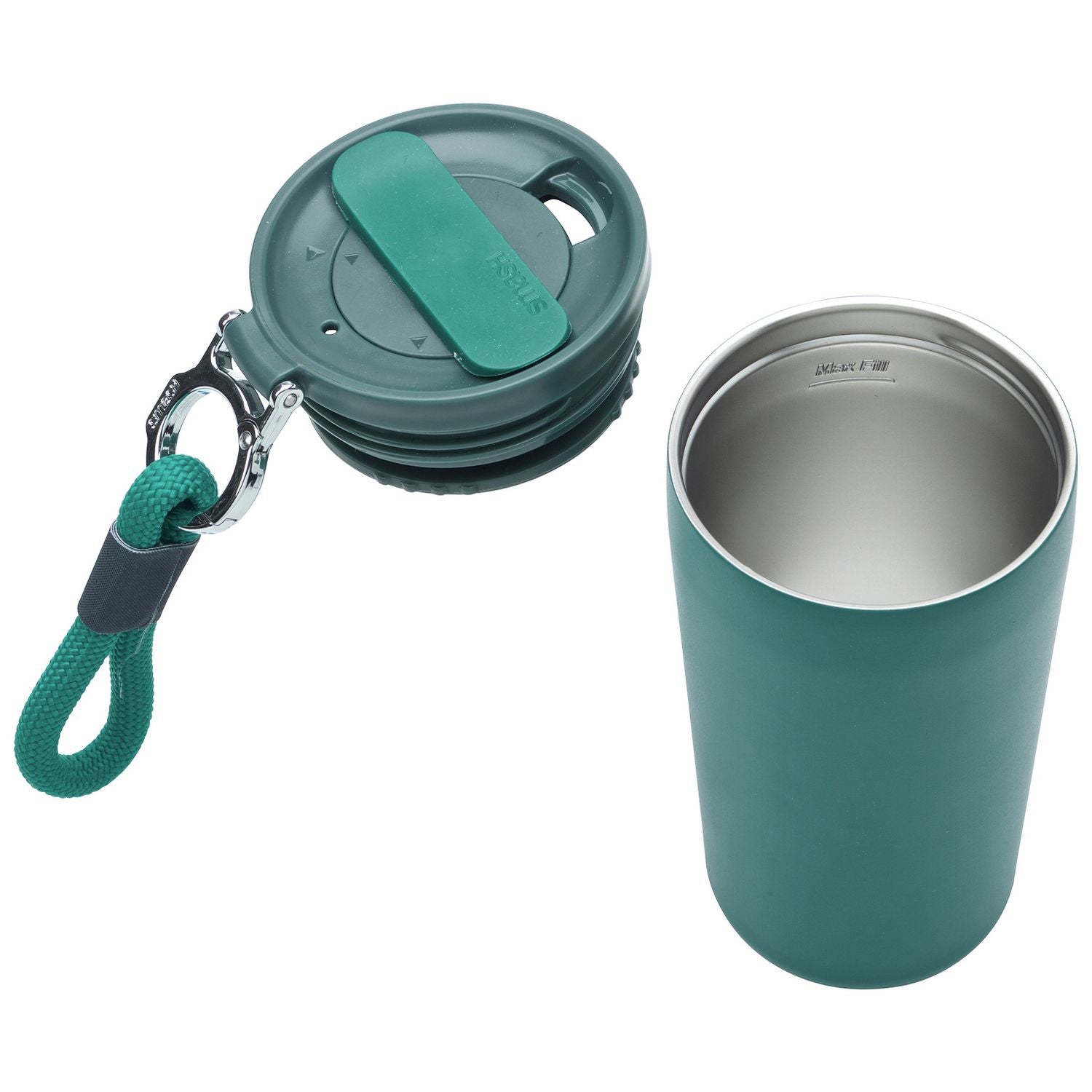 Smash Barista Buddy teal travel coffee cup 350ml, imported from the UK