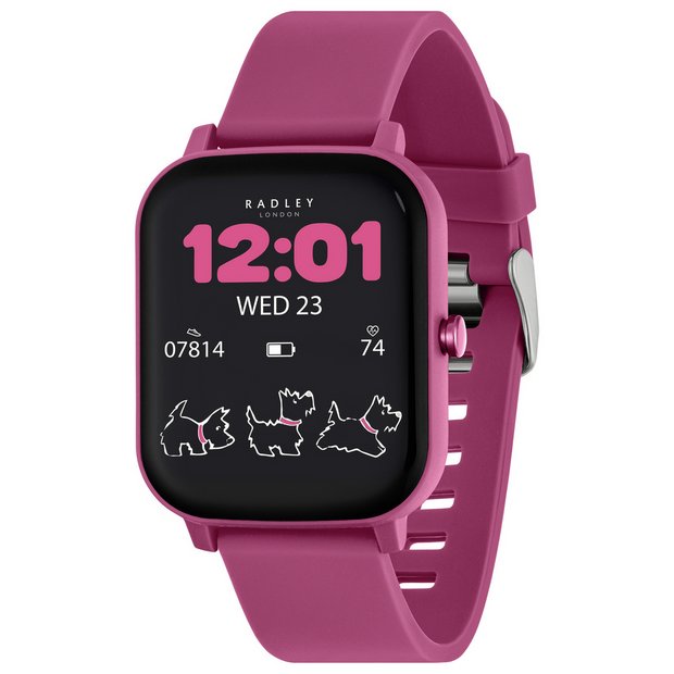 Radley Series 46 smart watch pink silicone strap - British product