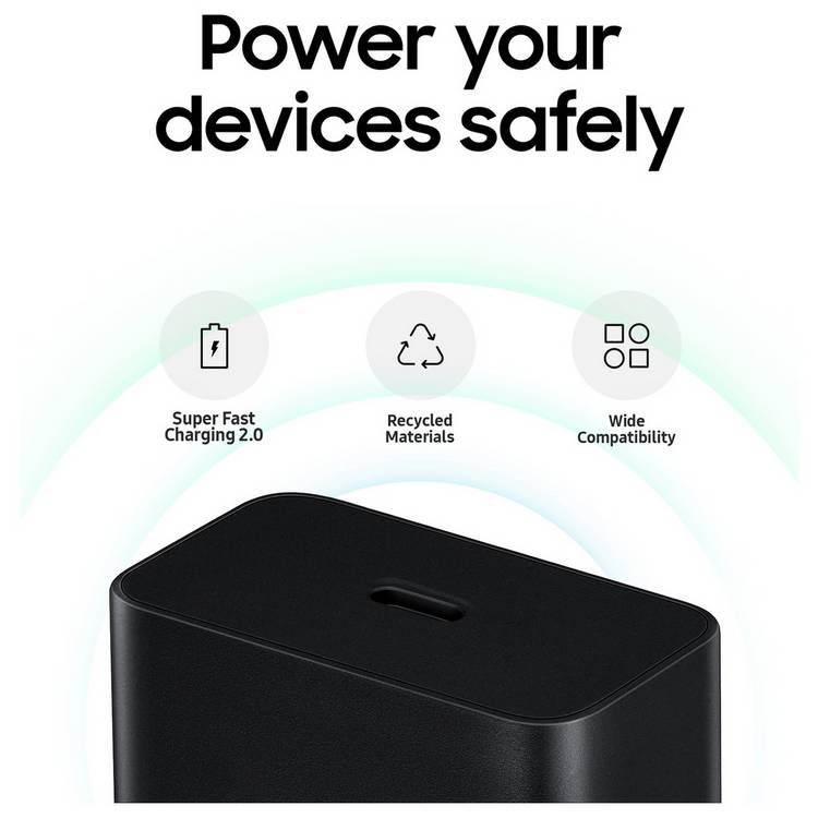 Samsung 45W Super Fast Charger black - British product