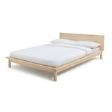 Habitat Akio Small Double Wooden Platform Bed Frame- Natural