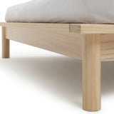 Habitat Akio Small Double Wooden Platform Bed Frame- Natural