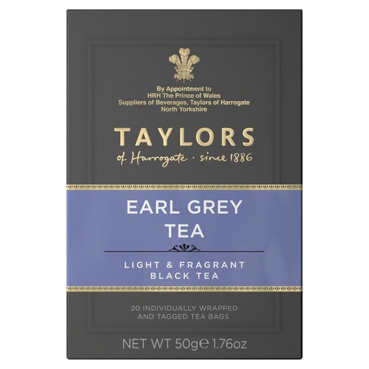 Taylors Earl Grey Teabags   20 per pack