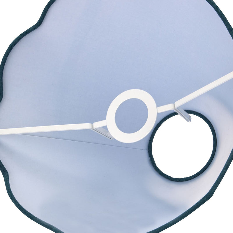 Habitat scallop edge blue lampshade 32cm, imported from the UK
