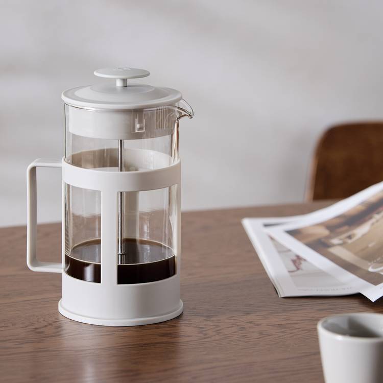 Habitat 8 cup plastic cafetiere 1 litre grey, UK version