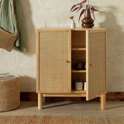 Argos Habitat Simone 2 Door Shoe Storage Cabinet - Oak- Buy online at McGrocer