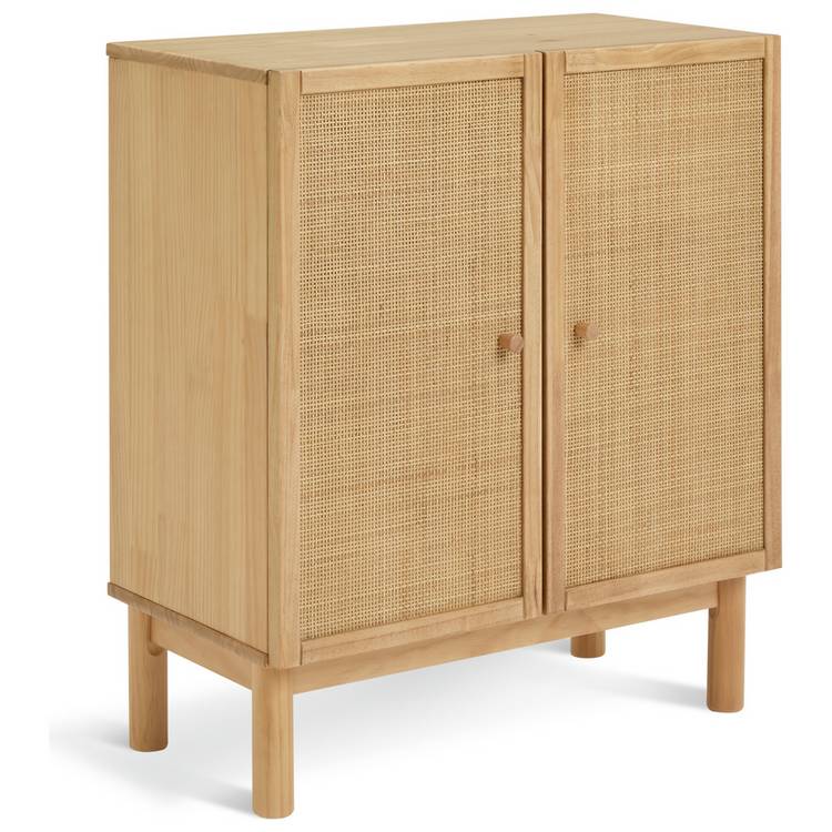 Habitat Simone 2 door shoe storage cabinet oak (British brand)