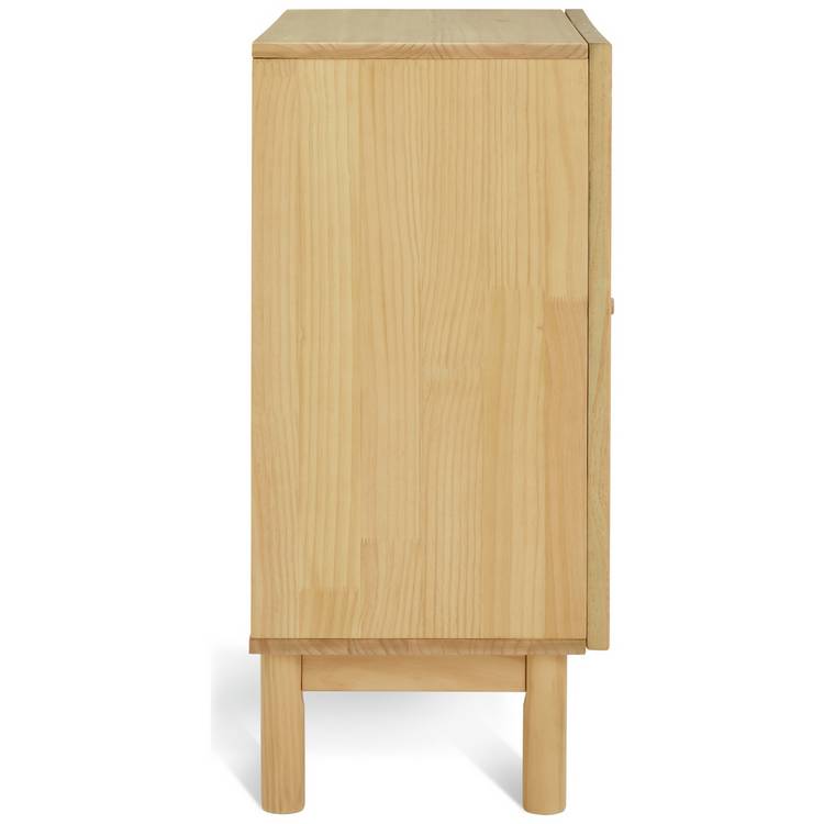 Habitat Simone 2 door shoe storage cabinet oak (British brand)