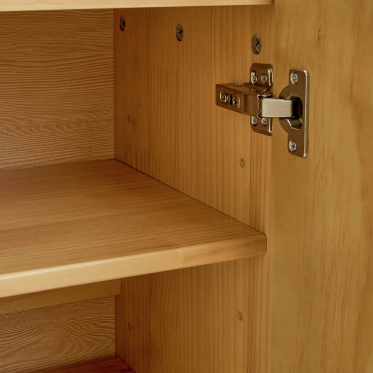 Habitat Simone 2 door shoe storage cabinet oak (British brand)