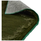 Habitat moss green short pile rug 150x80cm - British product