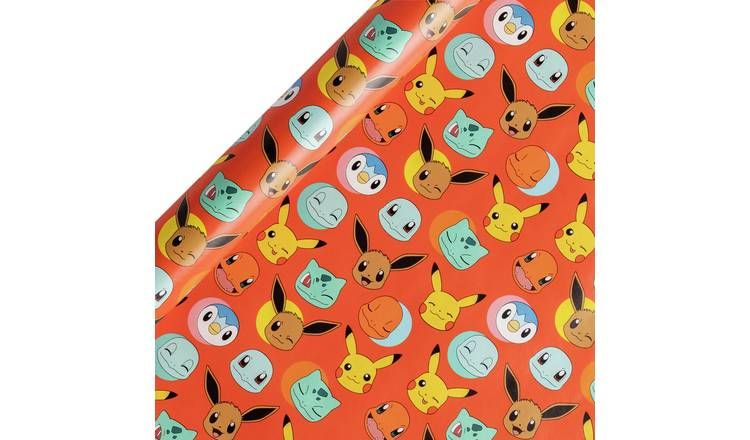 Pokemon 2 Rolls Wrapping Paper Set GOODS Argos