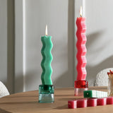 Habitat wavy candles set of 4 unscented paraffin - British product