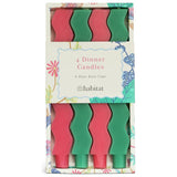 Habitat wavy candles set of 4 unscented paraffin - British product