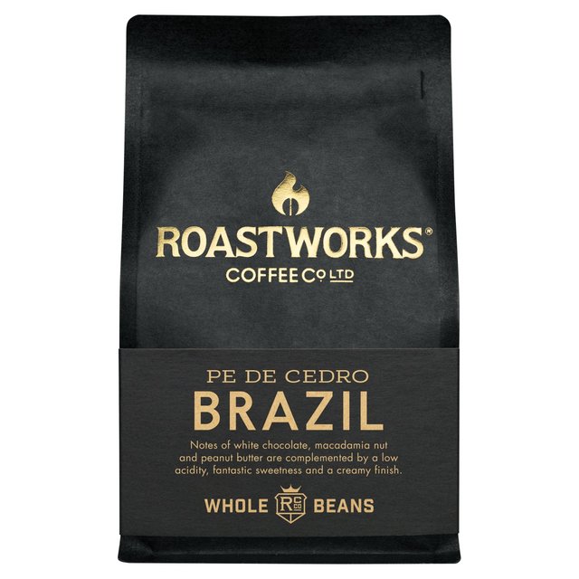 Roastworks Brazil Whole Bean Coffee   200g