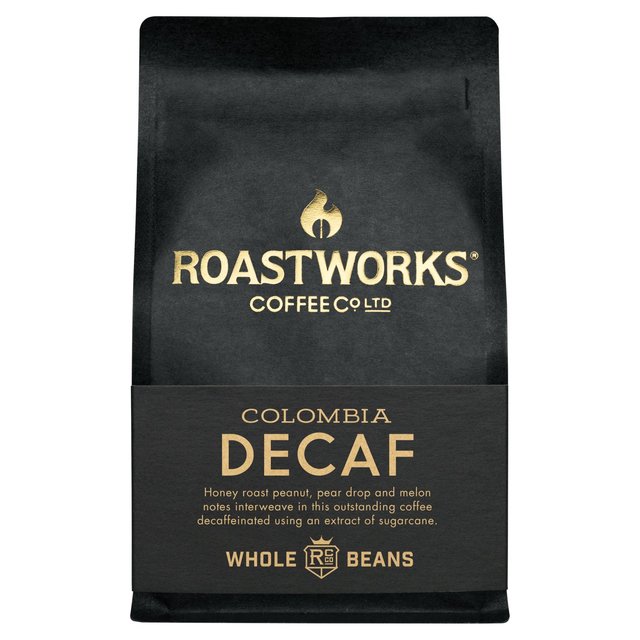 Roastworks Decaf Colombia Whole Bean Coffee   200g