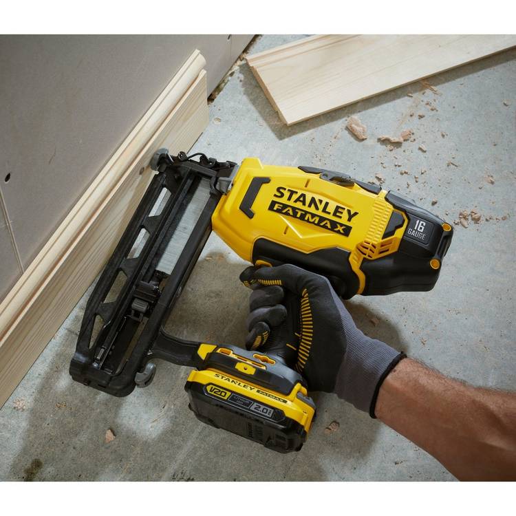 Stanley Fatmax V20 cordless finishing nailer 16 gauge, imported from the UK
