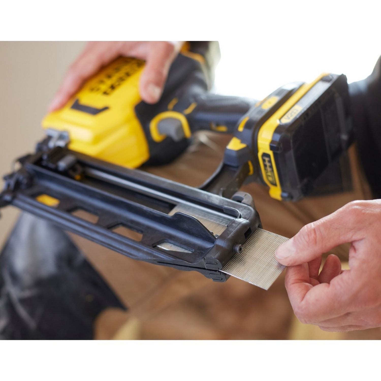 Stanley Fatmax V20 cordless finishing nailer 16 gauge, imported from the UK