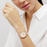 Radley rose gold watch pink leather strap 35mm, imported from the UK