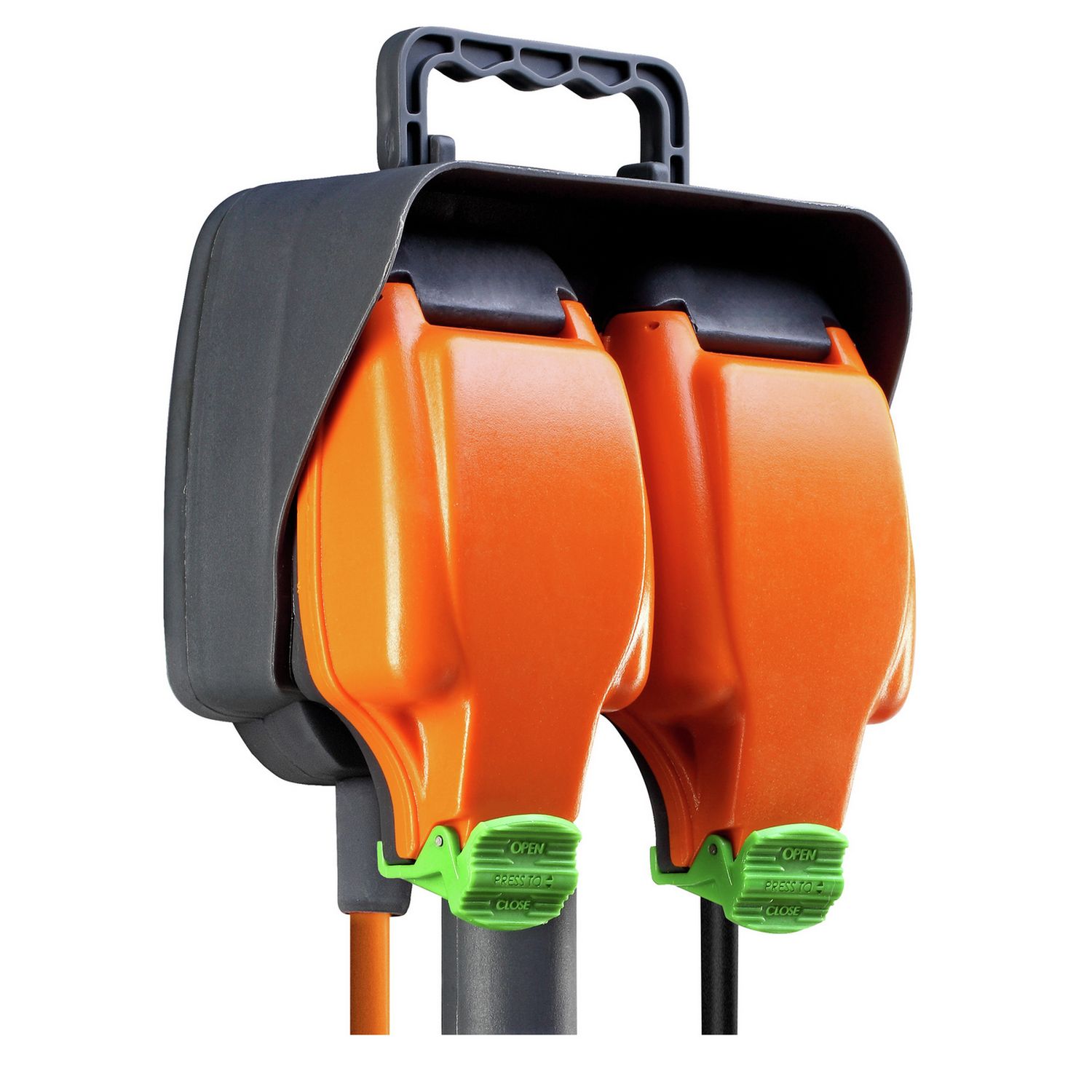 Masterplug garden spike 2 socket 15m cable (British brand)