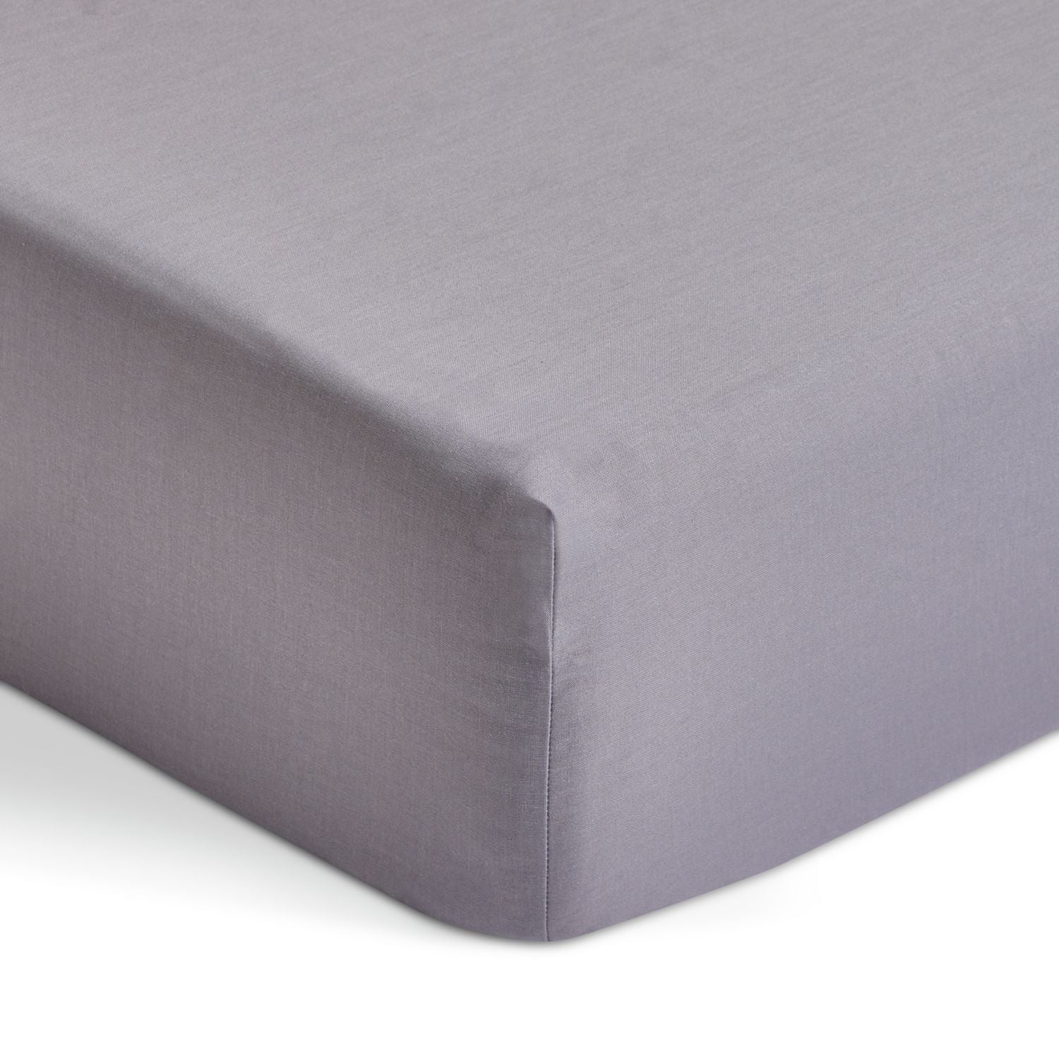 Habitat Polycotton Extra Deep Grey Fitted Sheet - King size