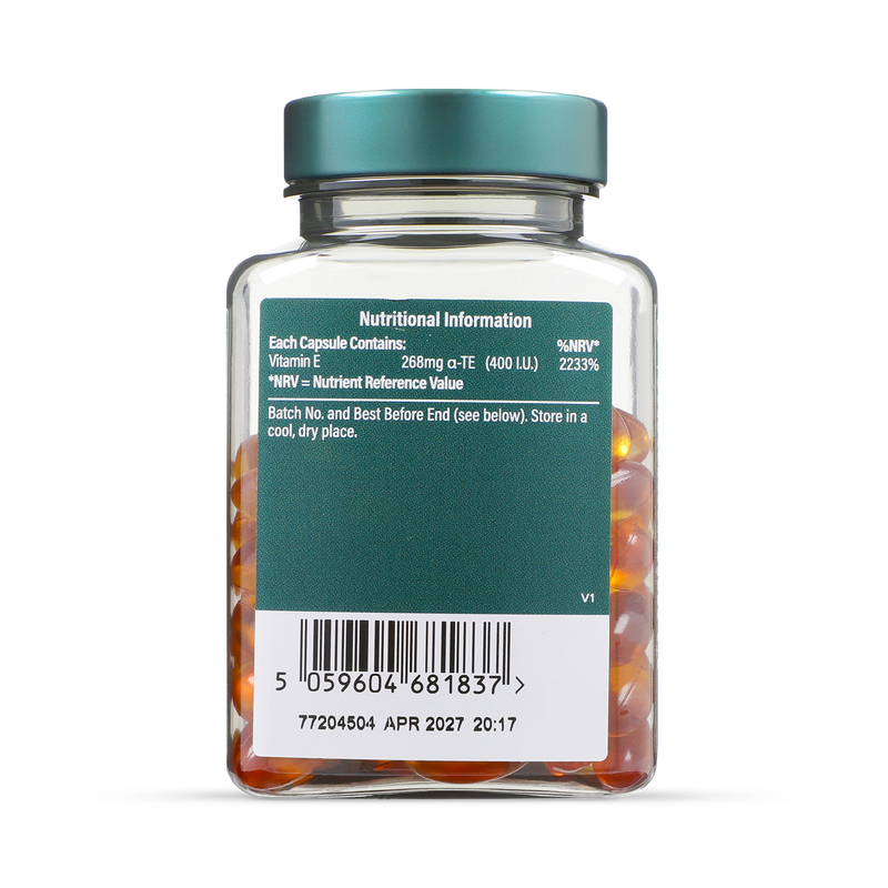Holland & Barrett Vitamin E 400iu 90 capsules, UK version