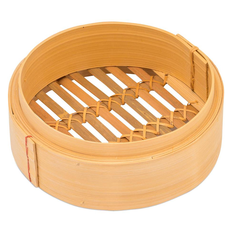8-inch bamboo steamer without cover - British product