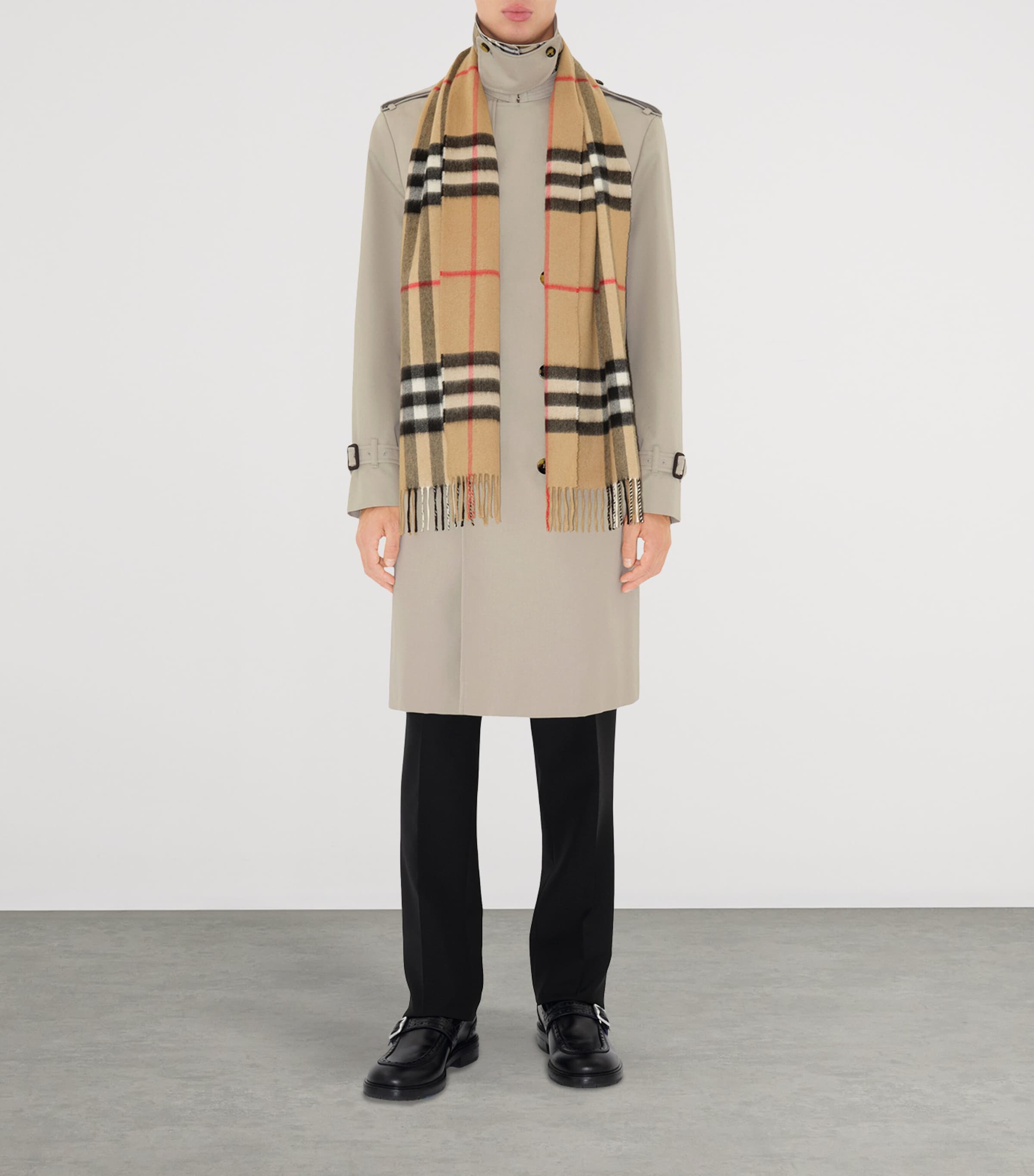 Burberry cashmere check scarf 168cm x 30cm - British product