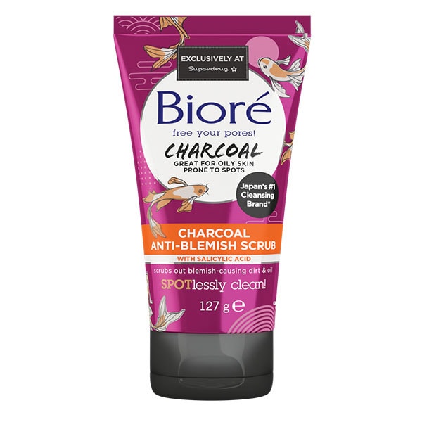 Biore Charcoal Anti-Blemish Face Scrub 127g GOODS Superdrug   