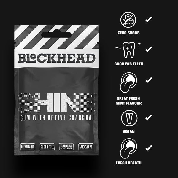 BLOCKHEAD Shine Gum - 12 Packs (84 Pieces)