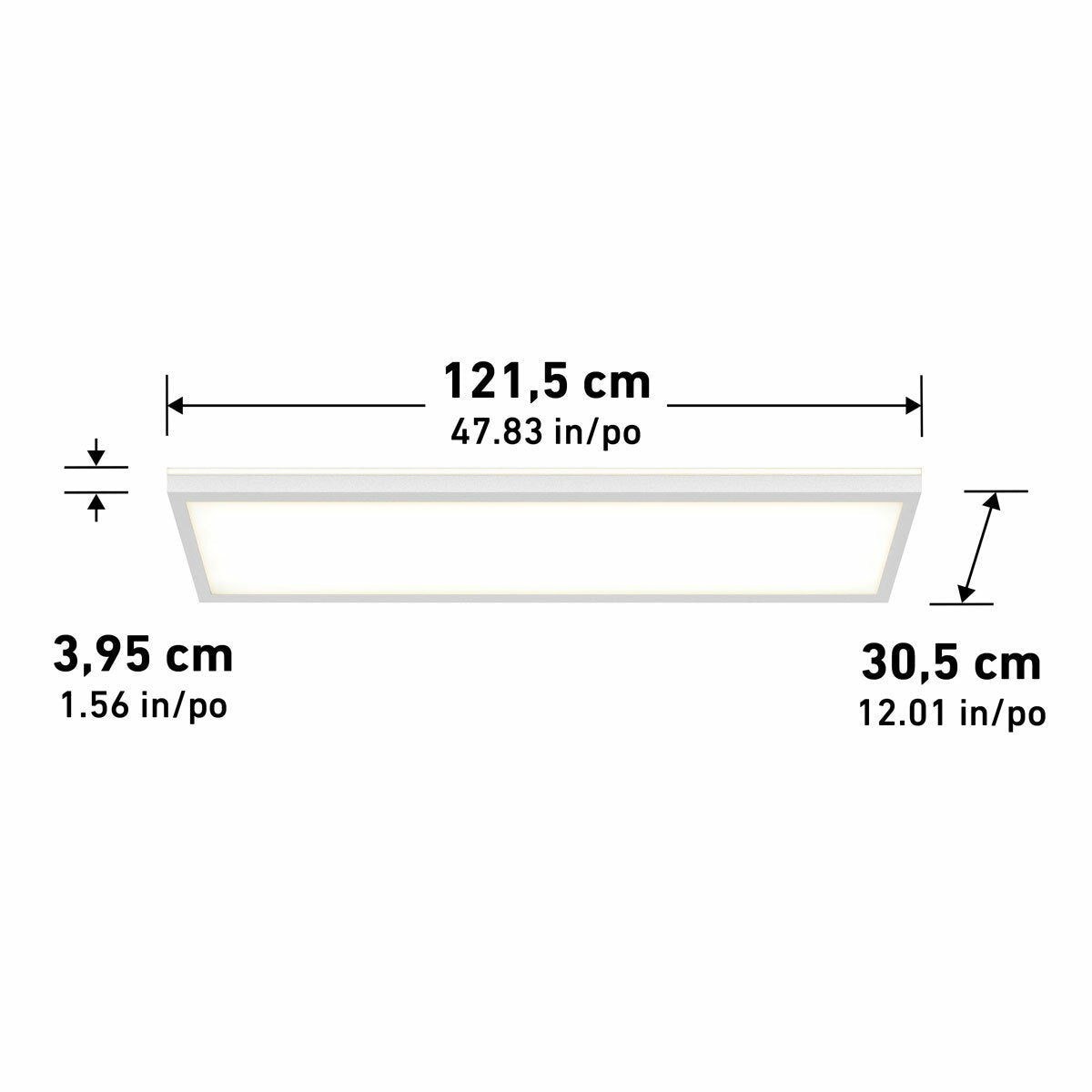 Artika LED flat panel light 121.4x30.5 cm - British product