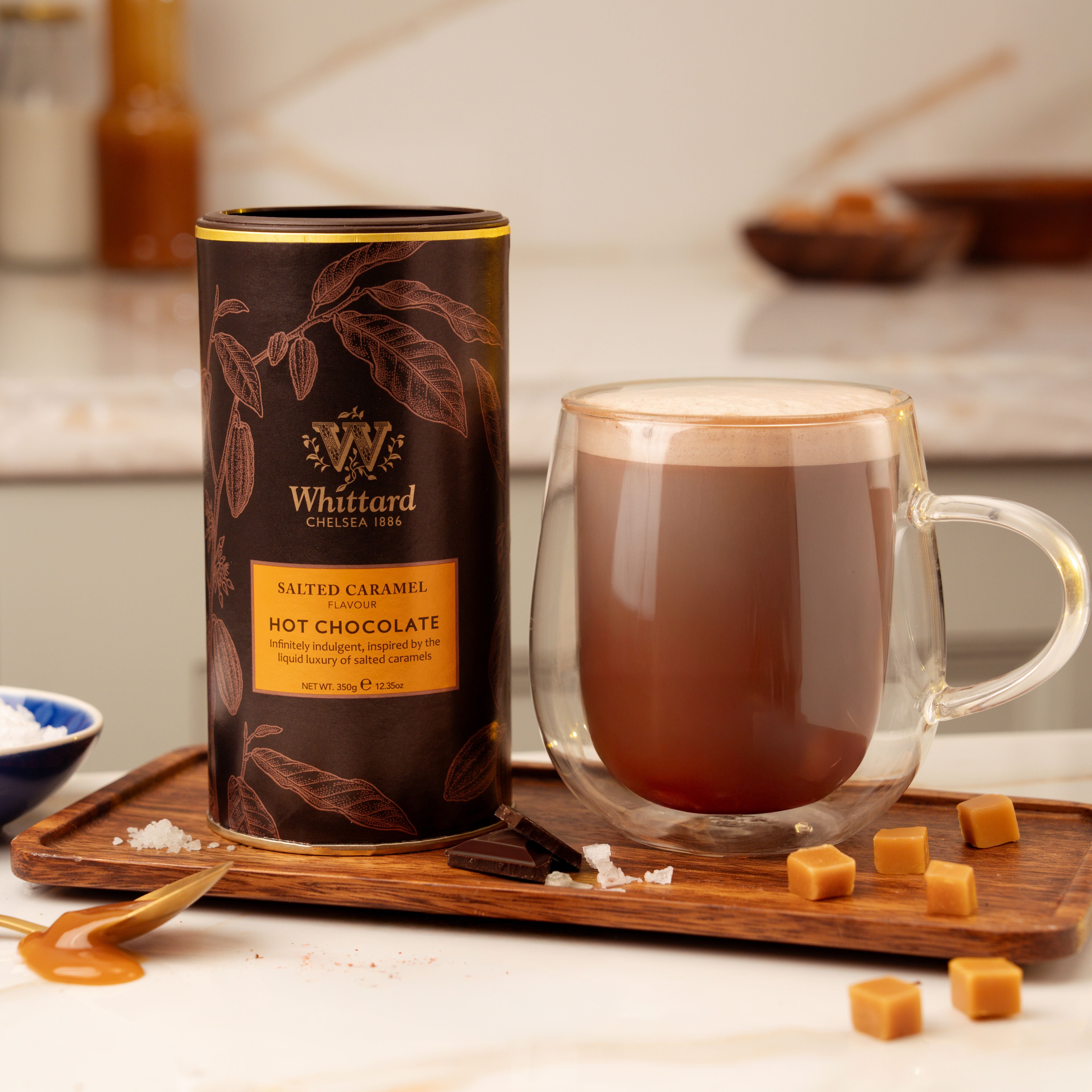 Whittard salted caramel hot chocolate powder 350g - British product