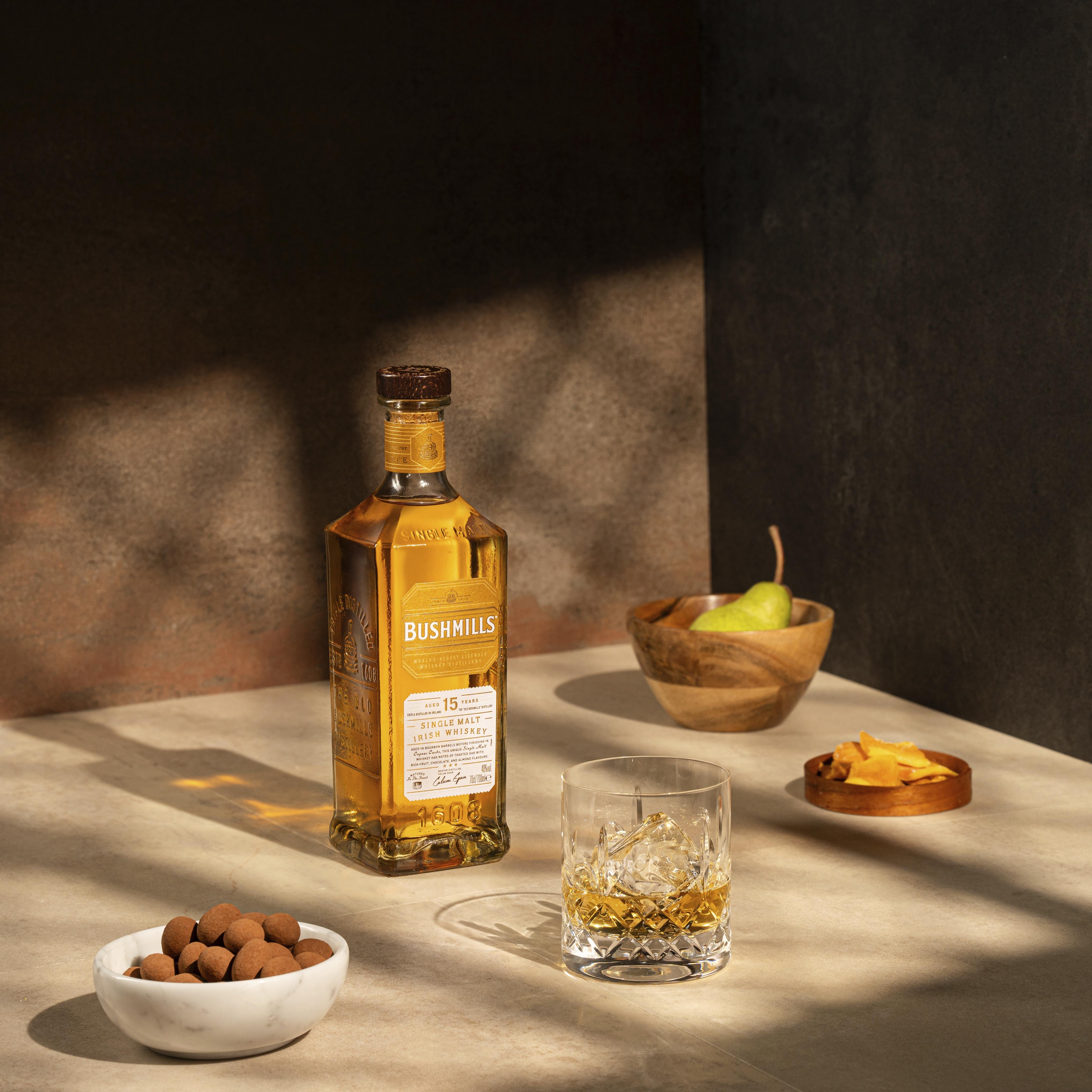 Bushmills 15 Year Old single malt Irish whiskey 70cl - British product
