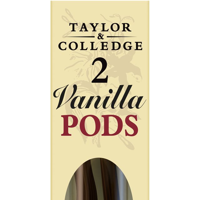 Taylor & Colledge 2 Organic Vanilla Pods   2 per pack GOODS M&S   