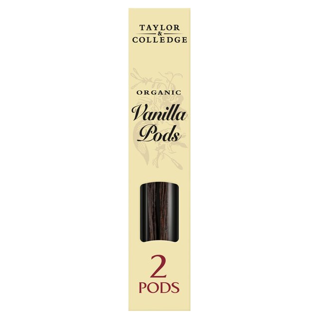 Taylor & Colledge 2 Organic Vanilla Pods   2 per pack GOODS M&S   