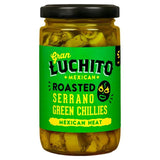 Gran Luchito Roasted Sliced Serrano Green Chillies for Fajita & Taco   215g GOODS M&S   